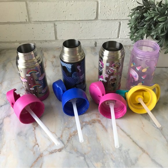 Thermos/Zakk Funtainers Set of 4
Insulated 12oz Water Juice Bottles - Picture 6 of 10